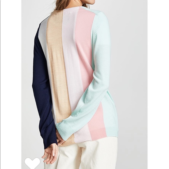 PAPER London Rainbow Pastel Stripe Cardigan - Picture 3 of 7